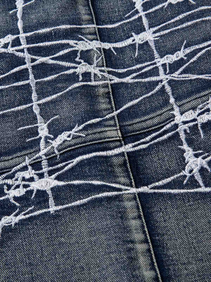 Revelse™ Embroidered Hip-Hop Street Style Jeans