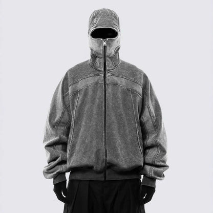 Oversized zip hoodie with a relaxed fit for everyday streetwear