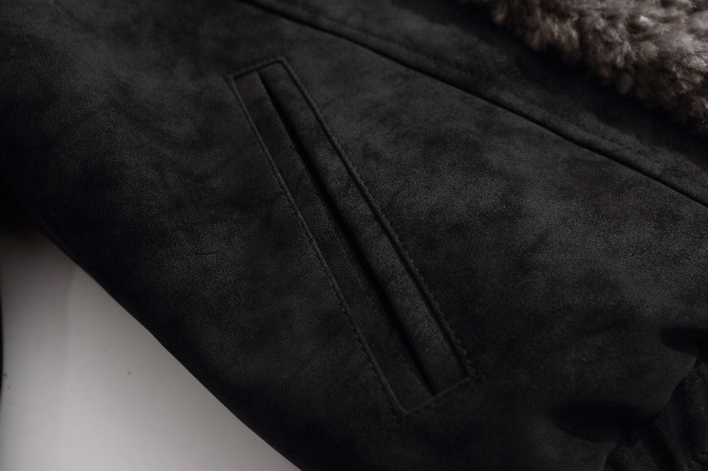 Front view showing the structured quilted design of the jacket