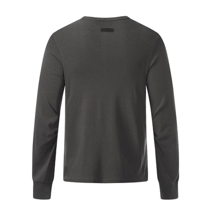 Gothic Henley top presented as a versatile layering piece