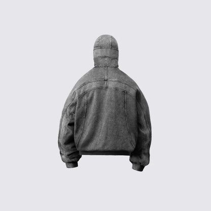 Oversized zip hoodie styled as a casual everyday streetwear layer