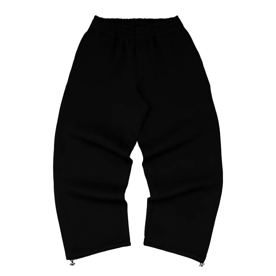 Revelse™ Cotton Blend Hoodie And Joggers Tracksuit Black And Grey