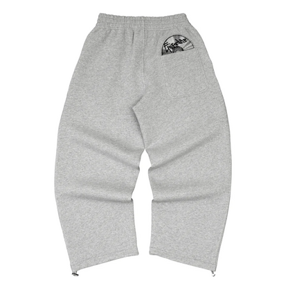 Revelse™ Cotton Blend Hoodie And Joggers Tracksuit Black And Grey