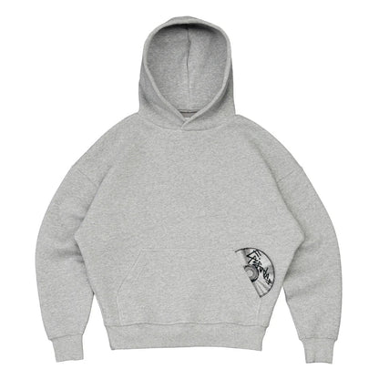 Revelse™ Cotton Blend Hoodie And Joggers Tracksuit Black And Grey