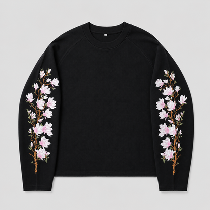 Revelse™ Embroidered Pink Blossom Longsleeve Top