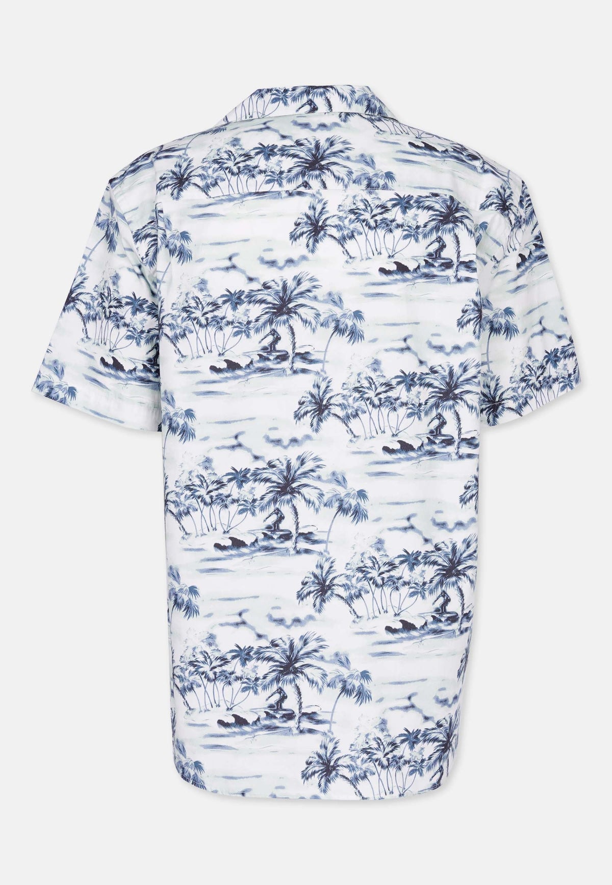 Revelse™ Organic Cotton Loose Fit Short Sleeve Shirt Blue