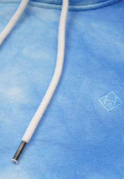 Revelse™ Organic Cotton Tie Dye Hooded Sweatshirt Blue