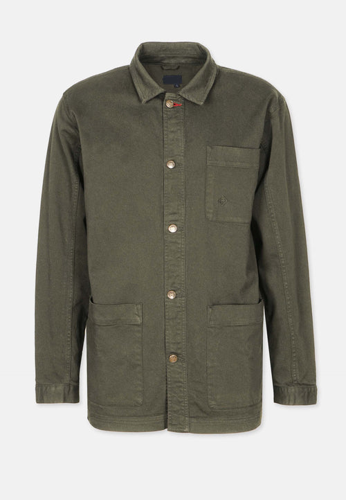 Revelse™ Organic Cotton Twill Worker Jacket Olive