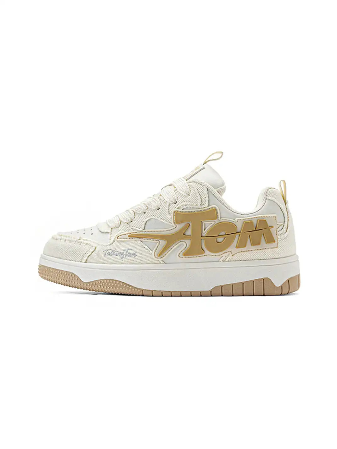 Oversized Letter Graphic Low-Top Sneakers