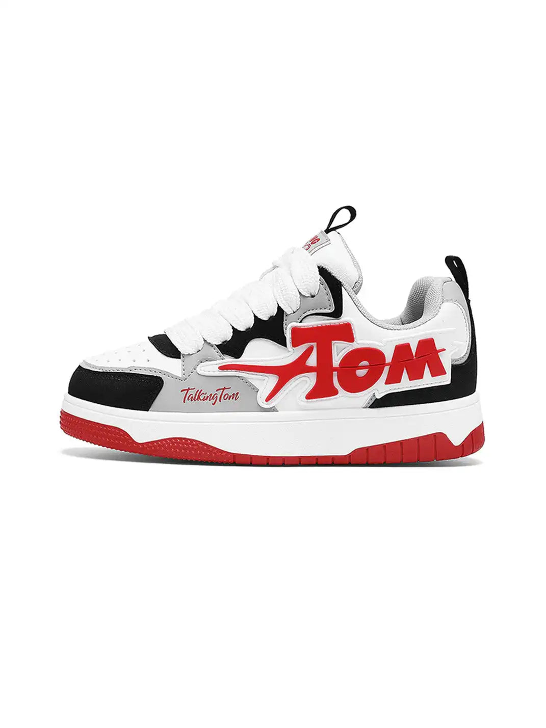 Oversized Letter Graphic Low-Top Sneakers