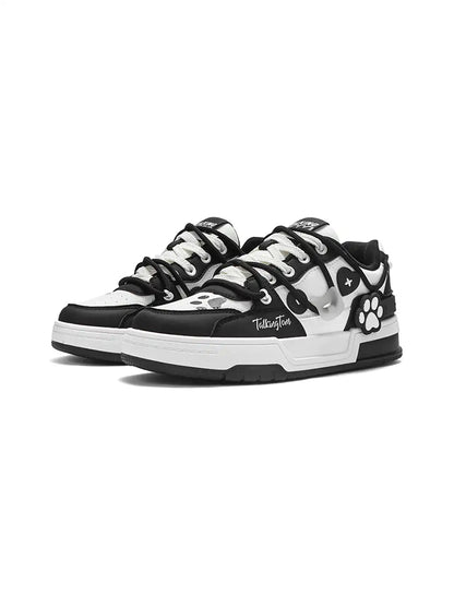Paw Appliqué Low-Top Sporty Sneakers