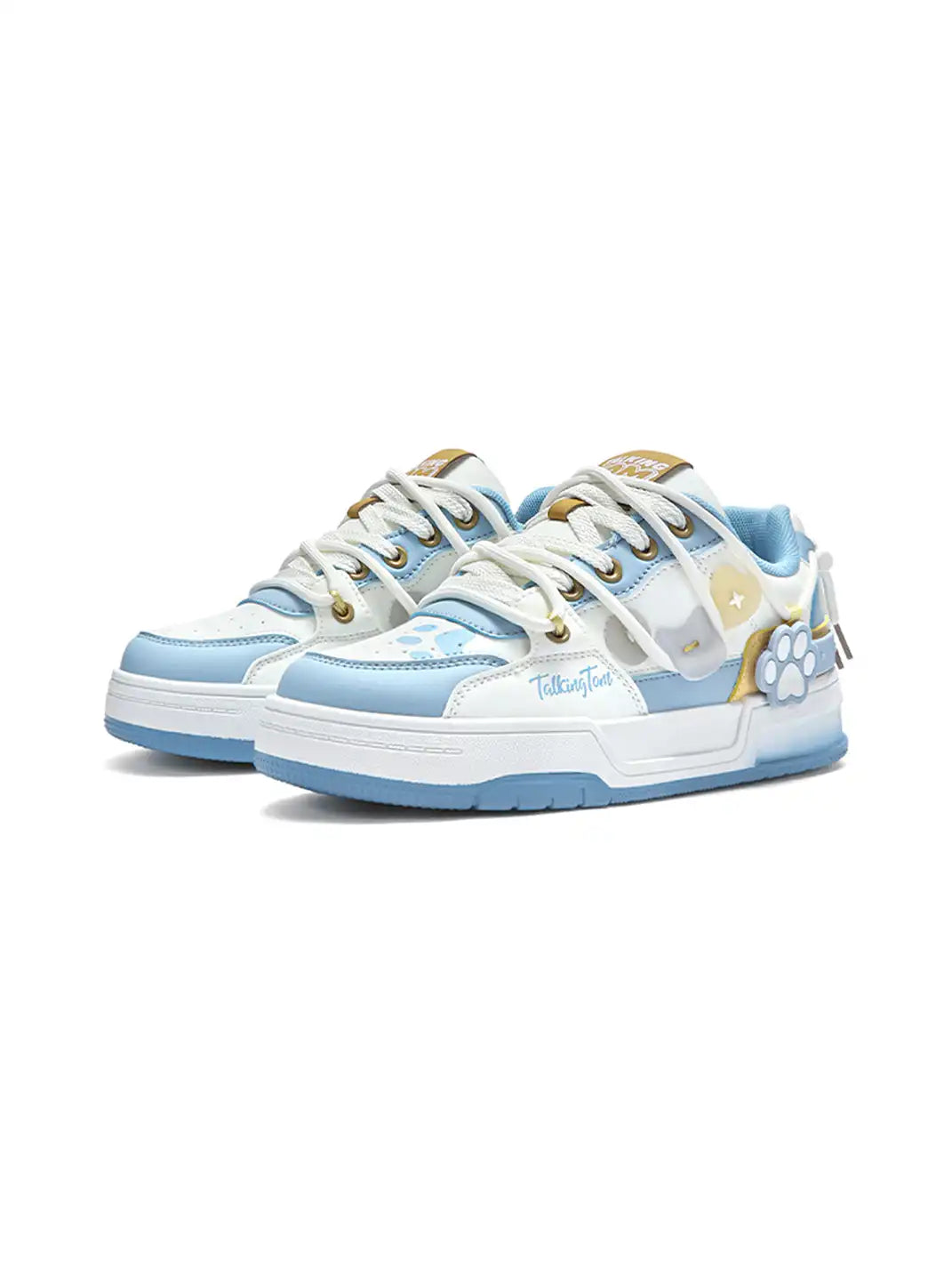Paw Appliqué Low-Top Sporty Sneakers