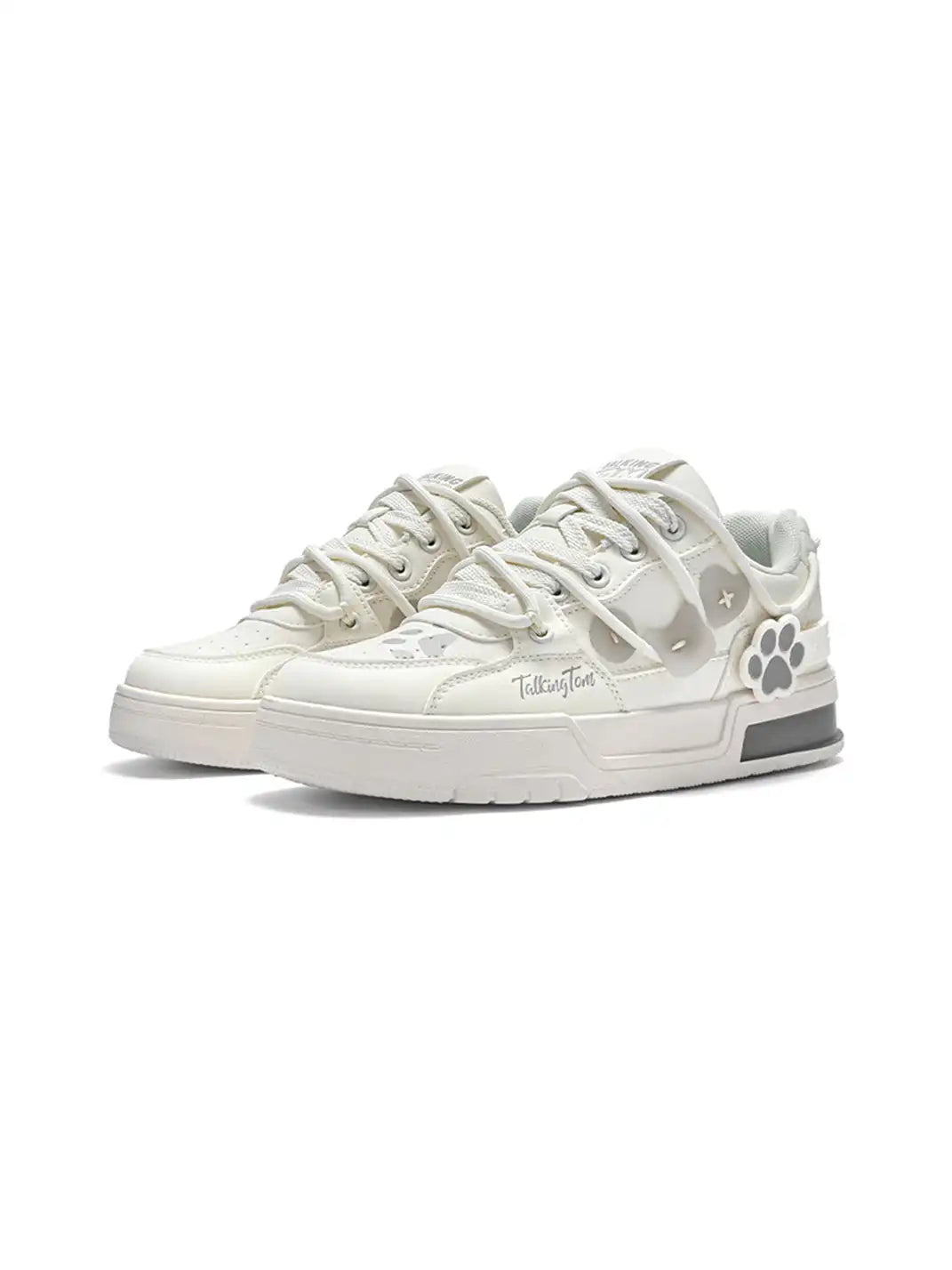 Paw Appliqué Low-Top Sporty Sneakers