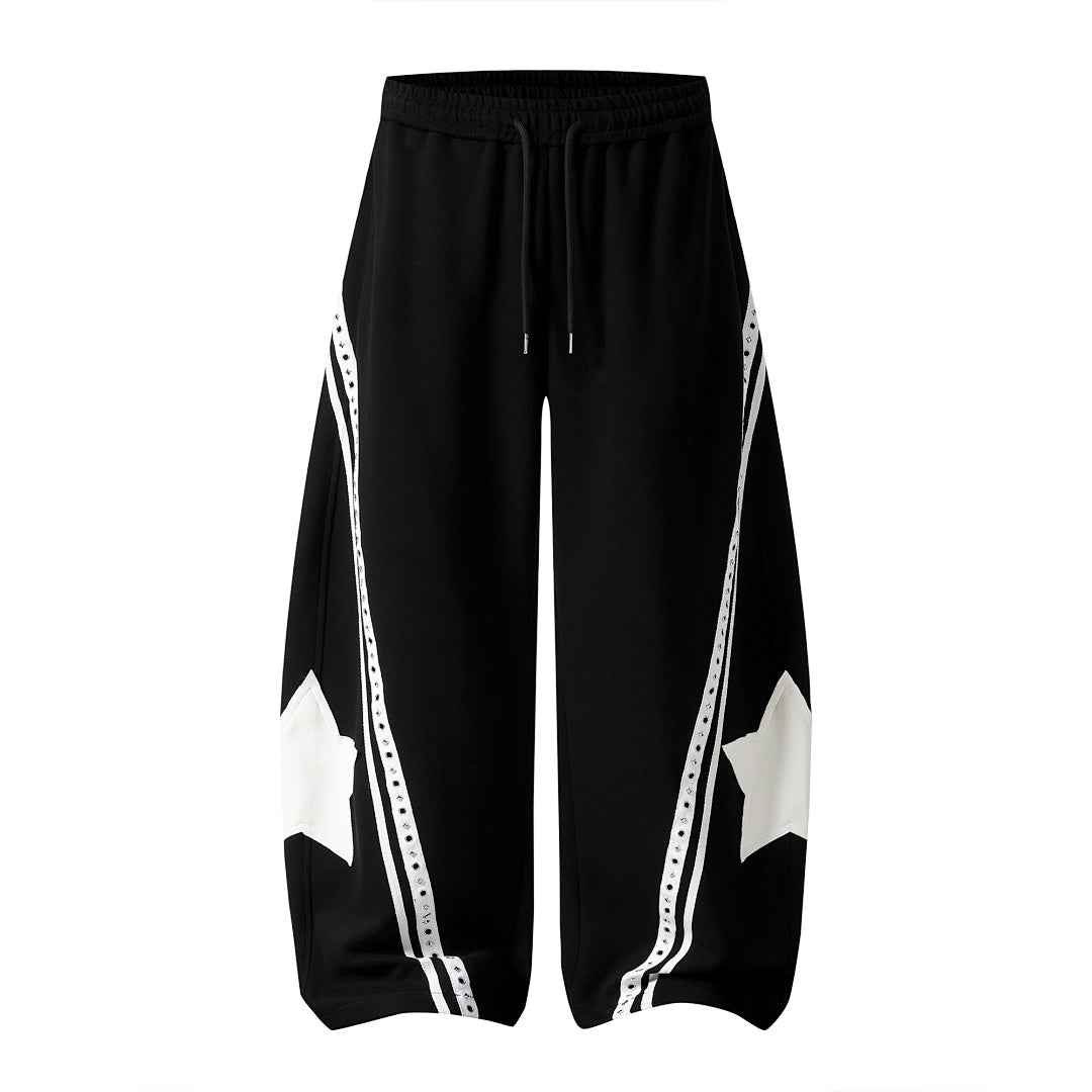 Baggy Barrel Sweatpants With Curved Panels