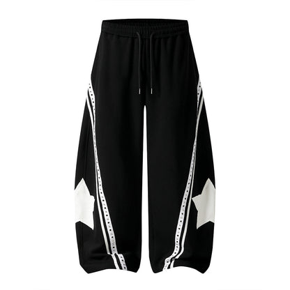 Baggy Barrel Sweatpants With Curved Panels
