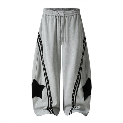 Baggy Barrel Sweatpants With Curved Panels