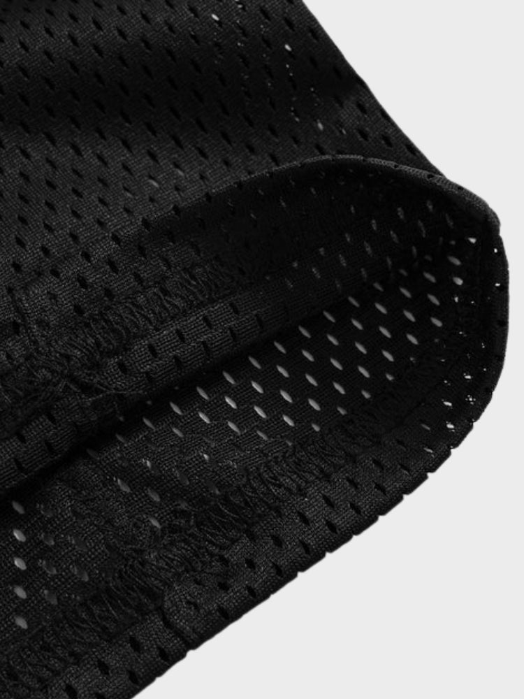 Revelse™ Mesh Varsity Short-Sleeve Sports Jersey with Oversized Numeral
