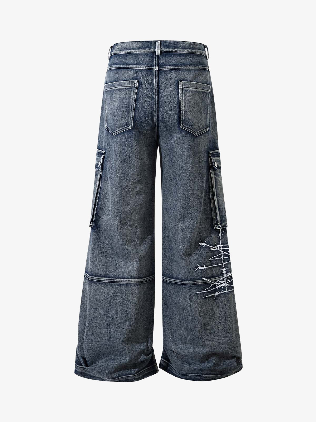 Revelse™ Embroidered Hip-Hop Street Style Jeans