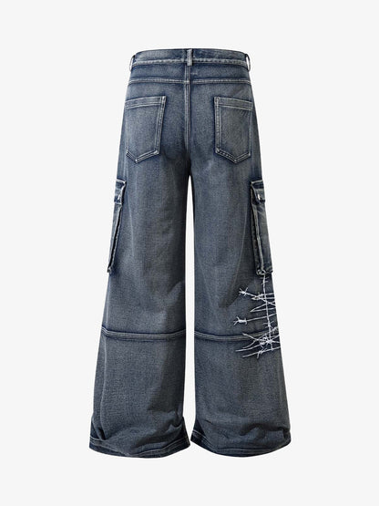 Revelse™ Embroidered Hip-Hop Street Style Jeans