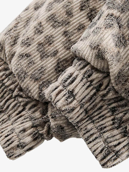 Revelse™ Cheetah Print Hooded Jacket with Faux Mink Fur Trim
