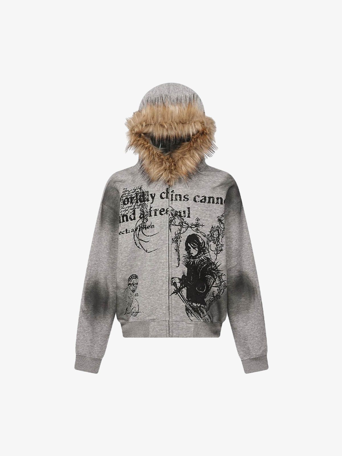 Revelse™ Graphic Print Hooded Jacket for Men