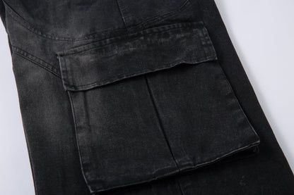 Revelse™ Distressed Washed Multi-Pocket Denim Jeans