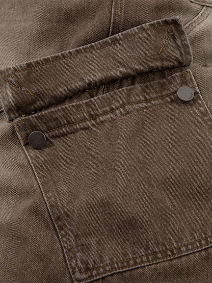 Revelse™ Vintage Washed Men's Workwear Barrel Jeans