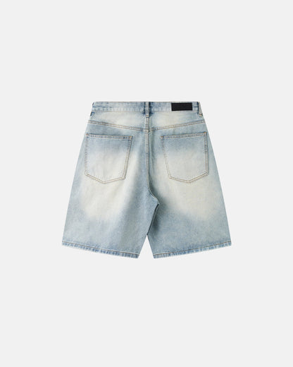 Revelse™ Men's Denim Metal Buckle Baggy Jorts