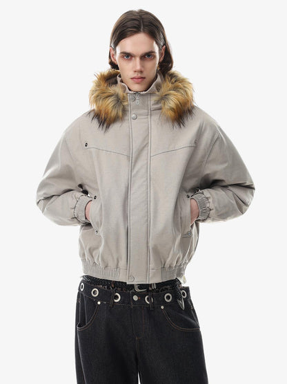 Back view of the camouflage track jacket