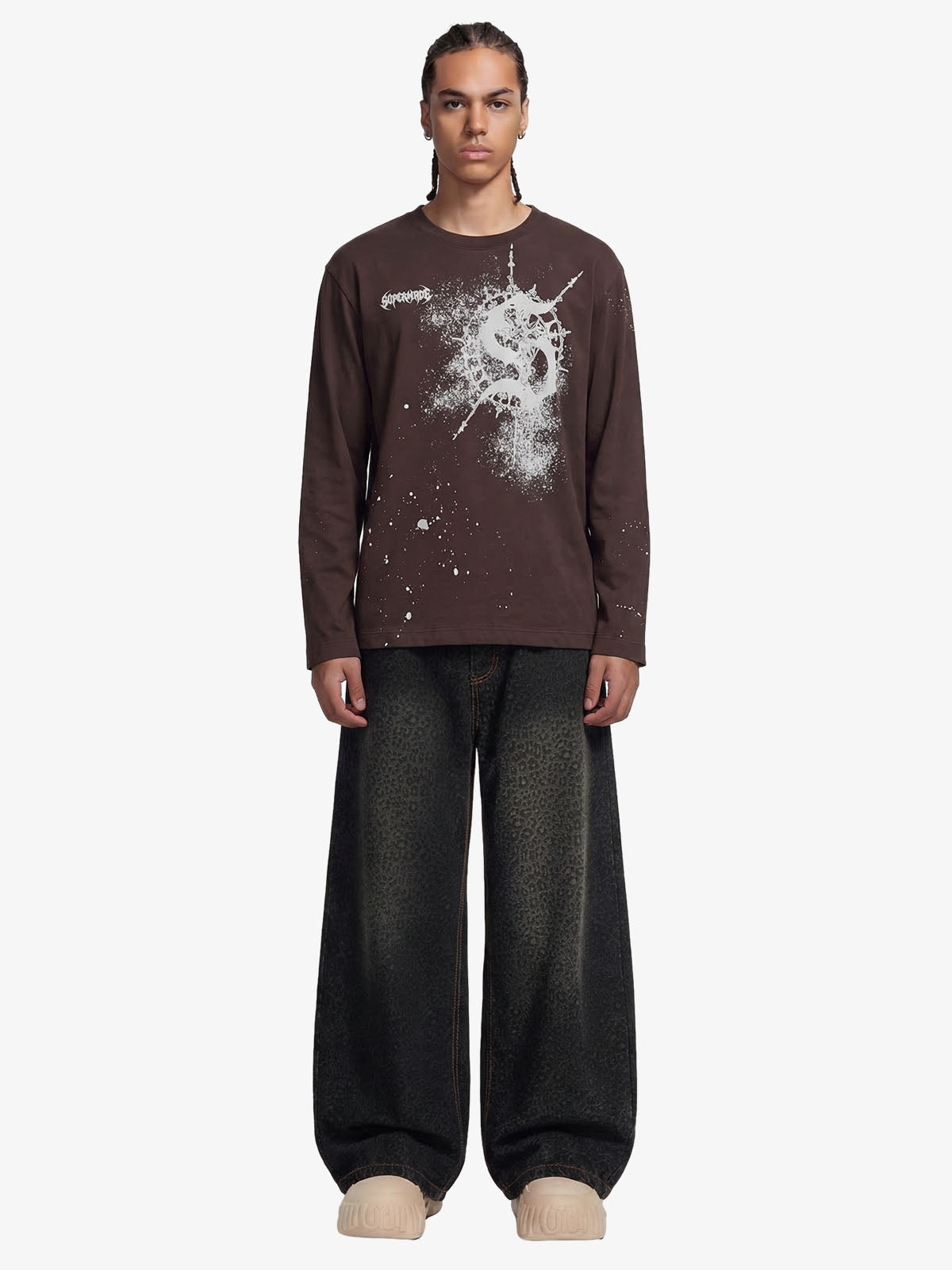Revelse™ Leopard Print Denim Barrel Jeans