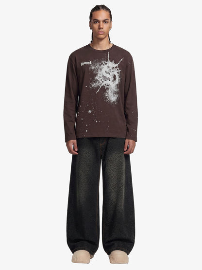 Revelse™ Leopard Print Denim Barrel Jeans