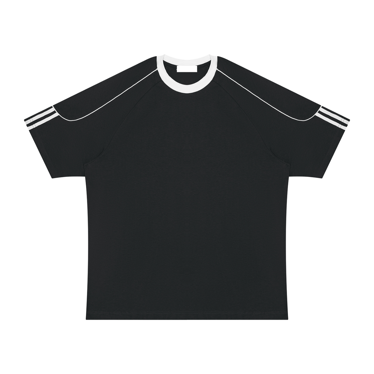 Colour block cotton T-shirt shown from the front