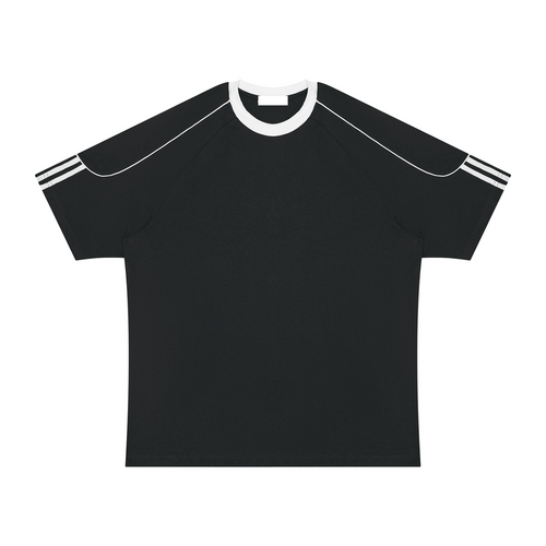 Colour block cotton T-shirt shown from the front