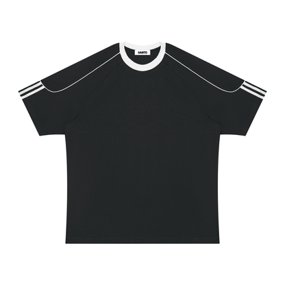 Colour Block Cotton T-Shirt