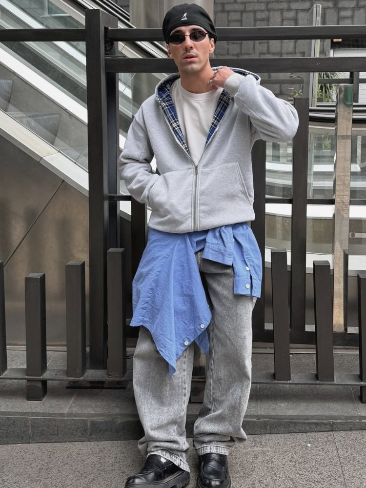 Revelse™ Reversible Hooded Patchwork Polyester Jacket