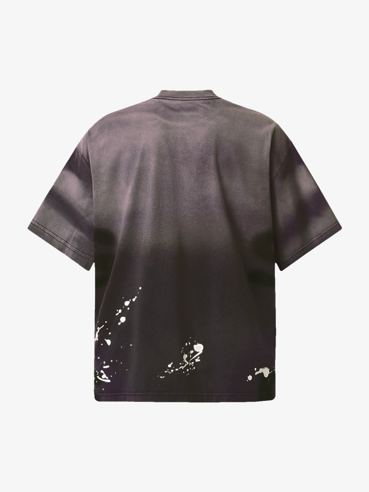 Revelse™ Ink Splash Letter Print T-Shirt
