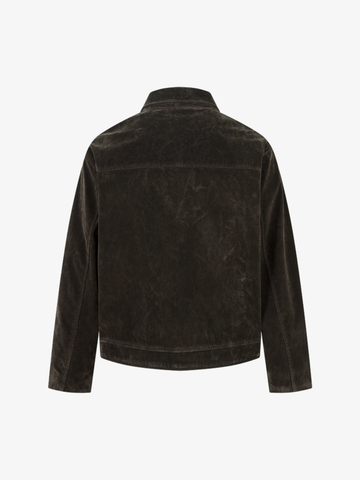 Revelse™ Retro Suede Bomber Jacket with Metal Button Lapel