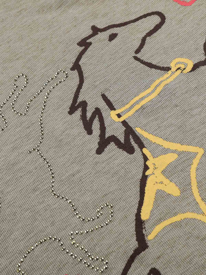 Revelse™ Horse Graphic Print Long Sleeve Tee