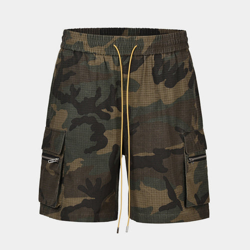 Revelse™ Men's Camo Cargo Shorts Streetwear Utility Style