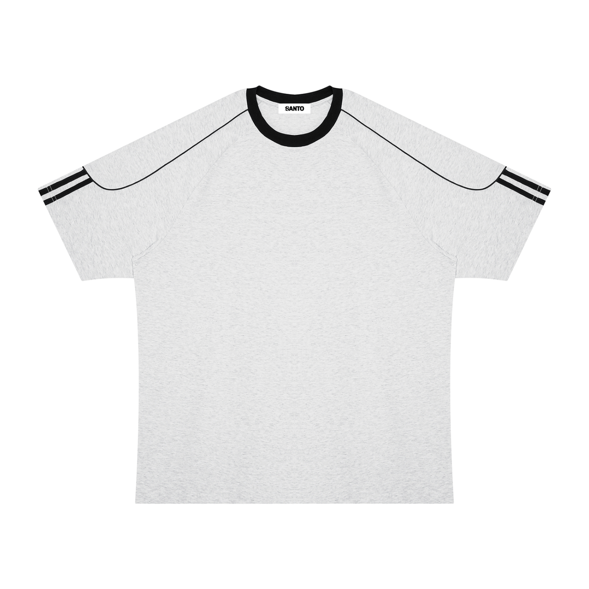 Front detail of the colour block cotton T-shirt