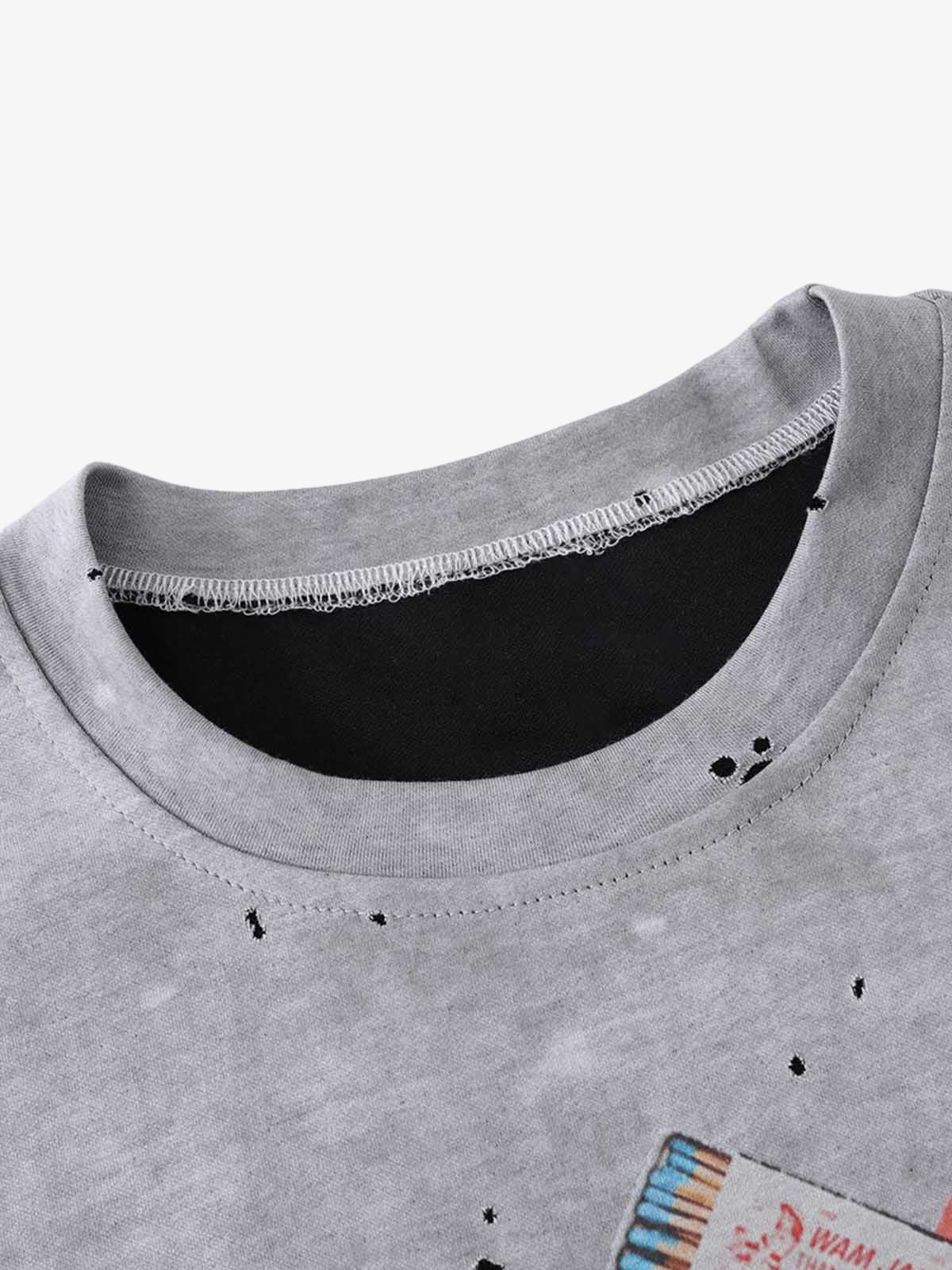 Revelse™ Retro Ink Splash Graphic T-Shirt