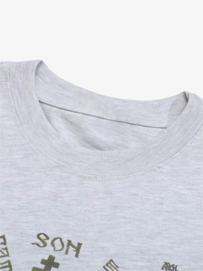 Revelse™ Men's Graffiti Print Long Sleeve Streetwear T-Shirt