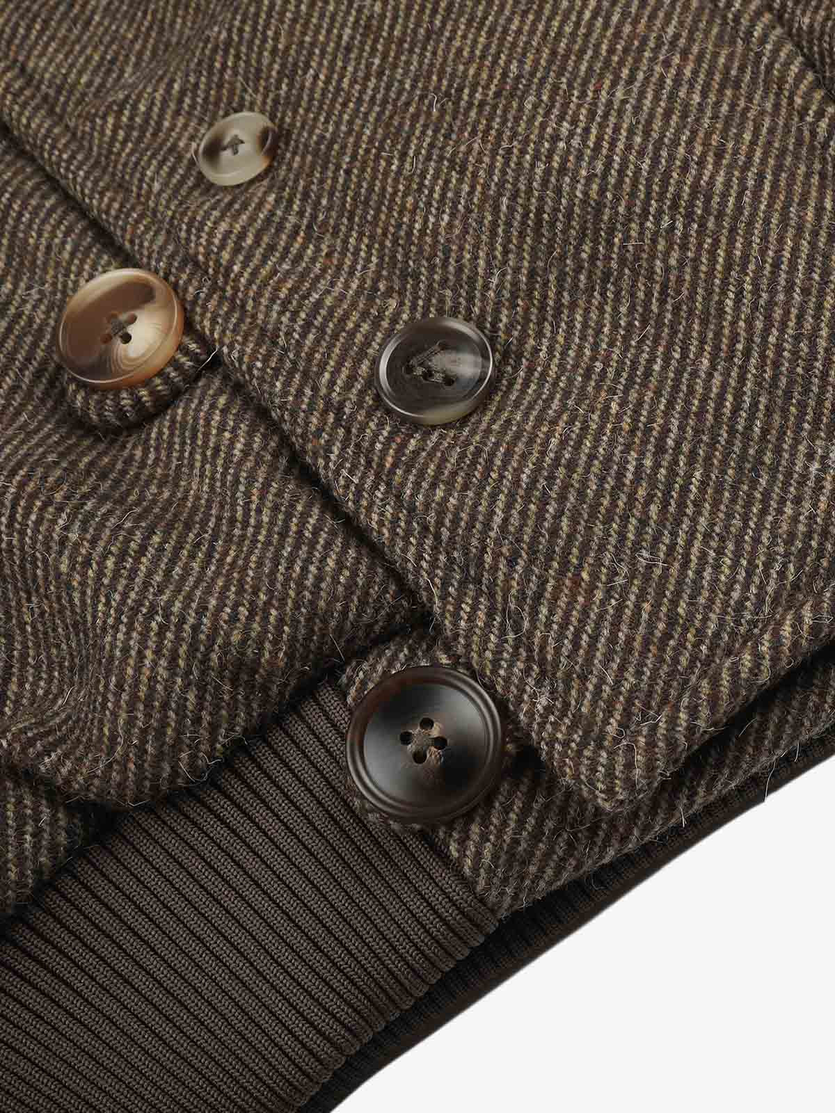 Close-up of the coat cuff and soft faux-fur finish