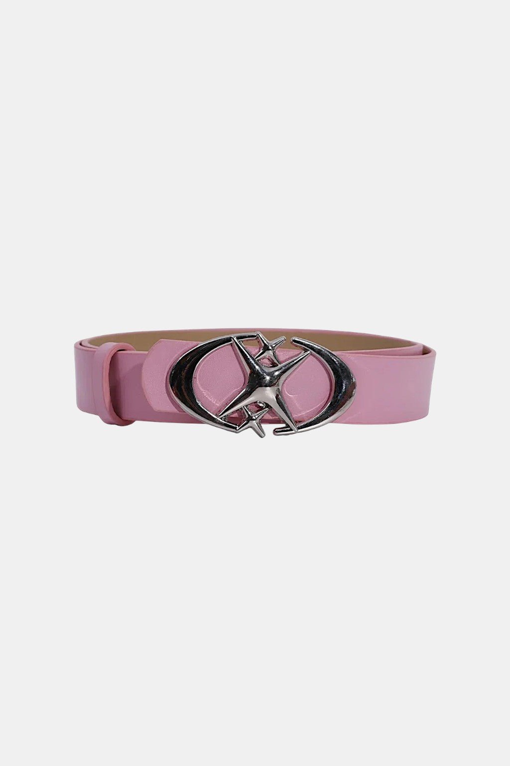 Star and cross belt paired with a casual streetwear outfit