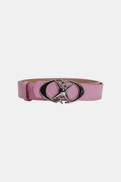 Star and cross belt paired with a casual streetwear outfit