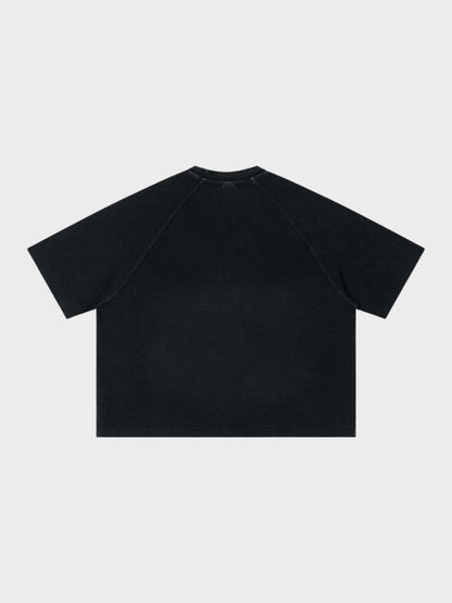 Revelse™ Waffle Knit Graphic Print Relaxed T-Shirt