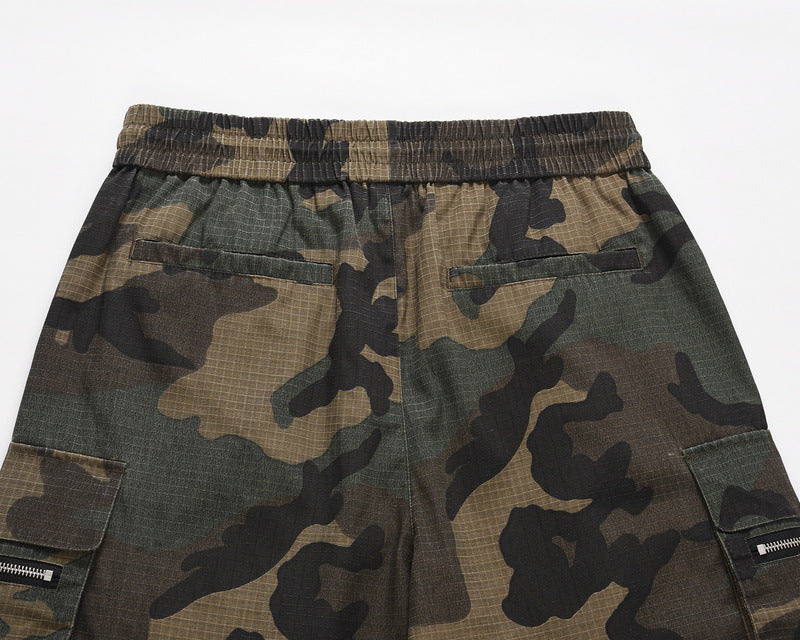 Revelse™ Men's Camo Cargo Shorts Streetwear Utility Style