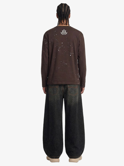 Revelse™ Leopard Print Denim Barrel Jeans
