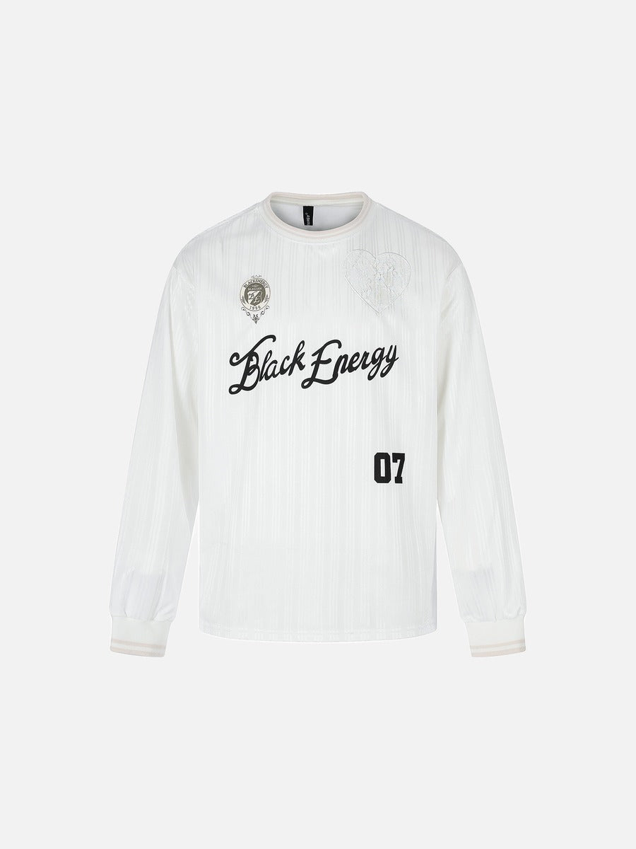 Back view of oversized jersey T-shirt in plain jersey fabric