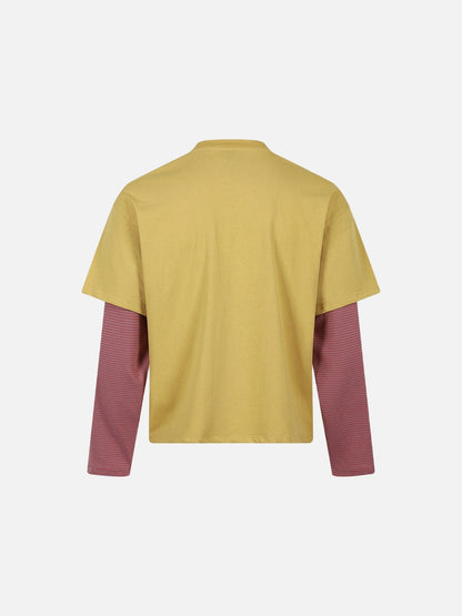 Detailed view of the cat artwork on the front of the T-shirt